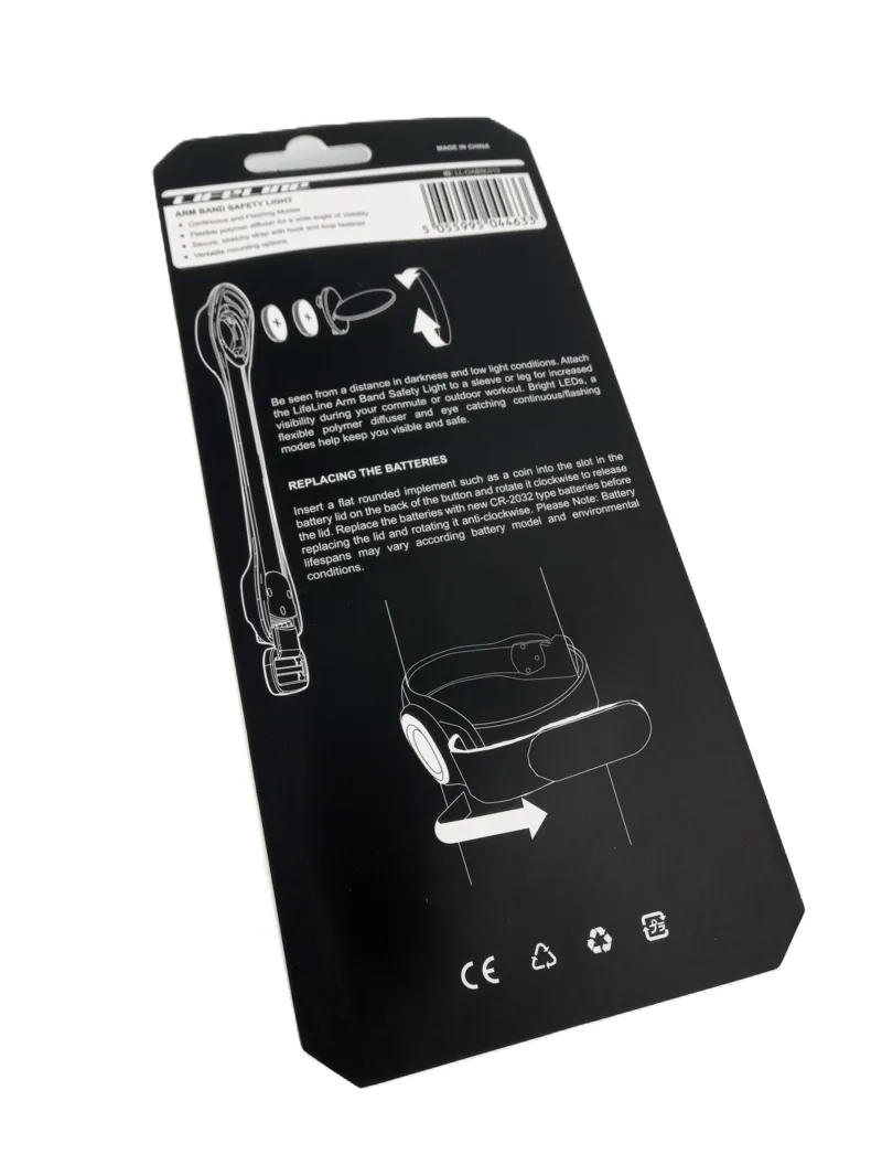 Lifeline Armband Safety Light One Size White-1