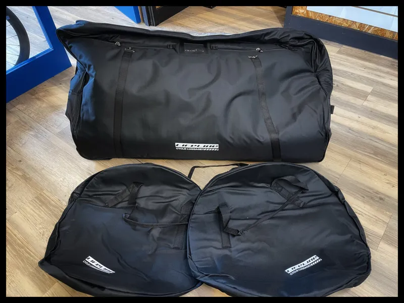 Lifeline Bike Bag and Wheel Bag Set in Black-1