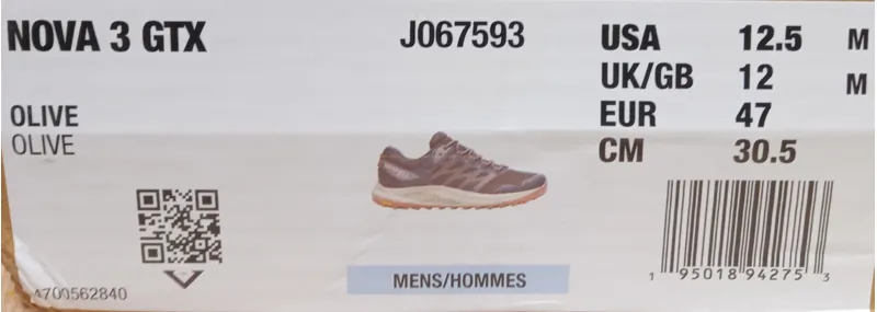 Merrell Nova 3 Gore-Tex Hiking Shoes Olive EU 47-3