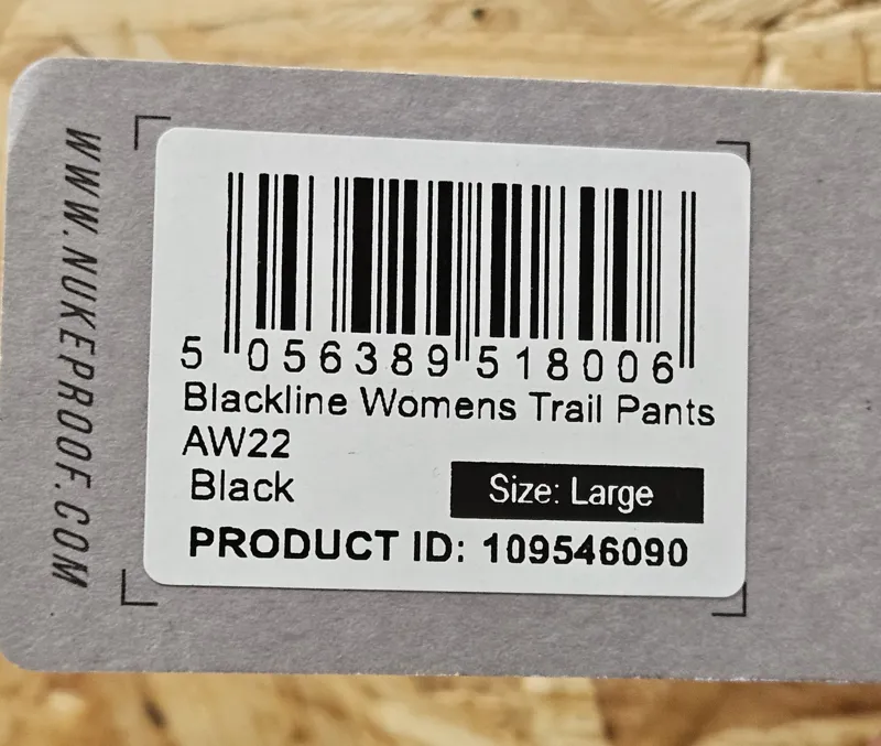 Nukeproof Blackline Womens Trail Pants AW22 in Black size Large-2