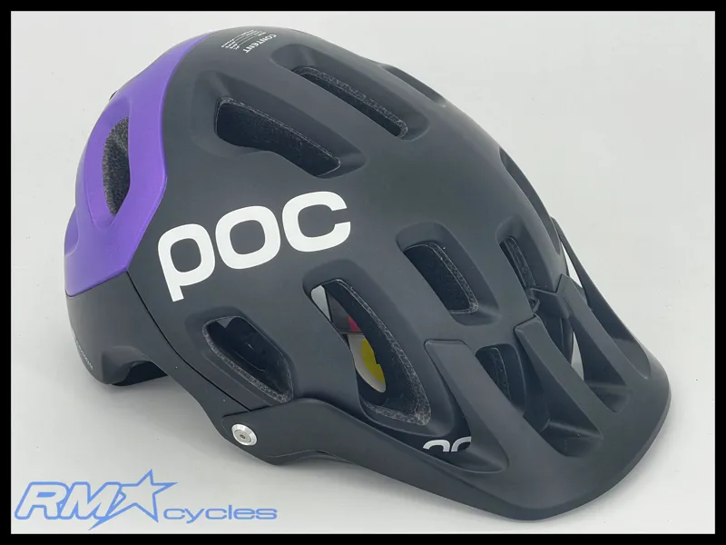 POC Tectal Race MIPS Helmet Size M In Uranium Black Saphire Purple