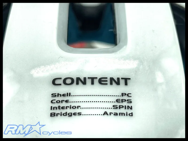 POC Tectal Race Spin Helmet Size M-L In Hydrogen White/Uranium Black-3