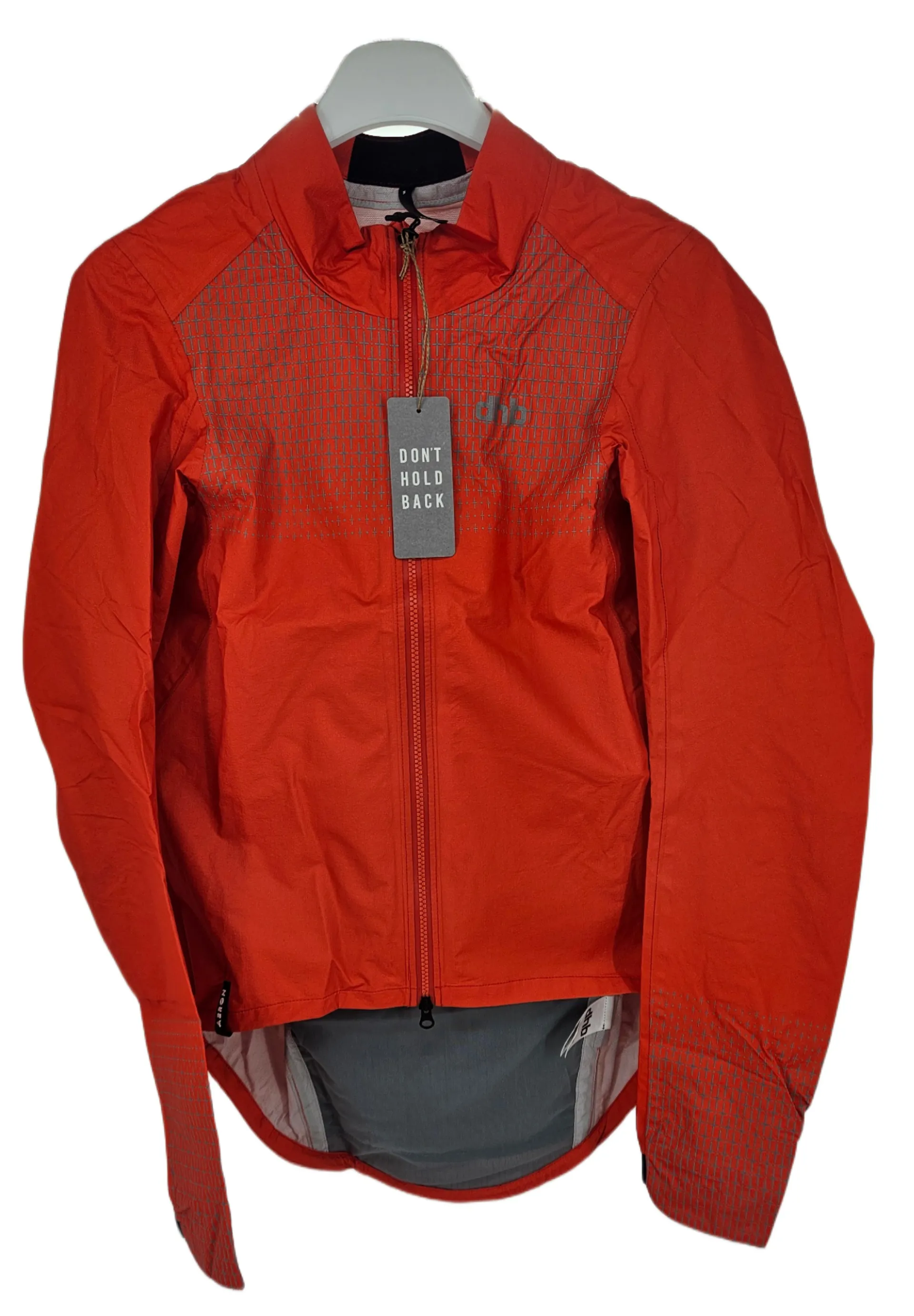 2023 DHB Aeron Tempo FLT Waterproof Jacket Mens Small Orange