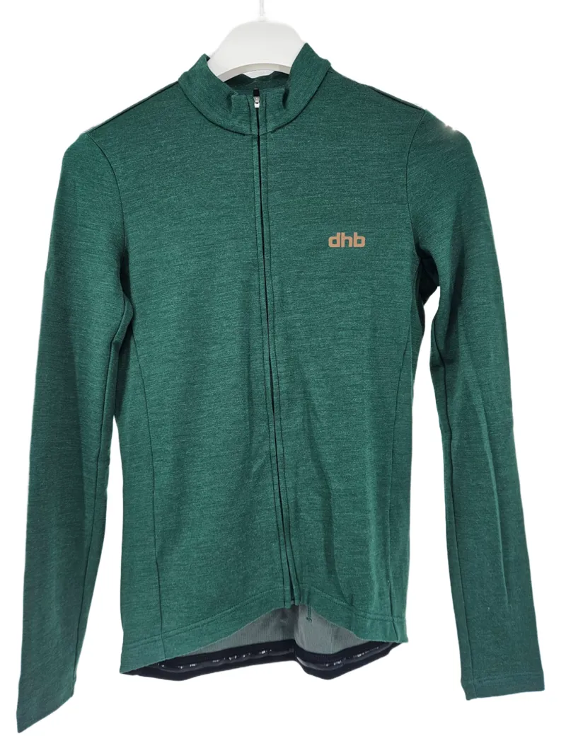DHB Merino Womens Long Sleeve Jersey Size 10 Forest Biome