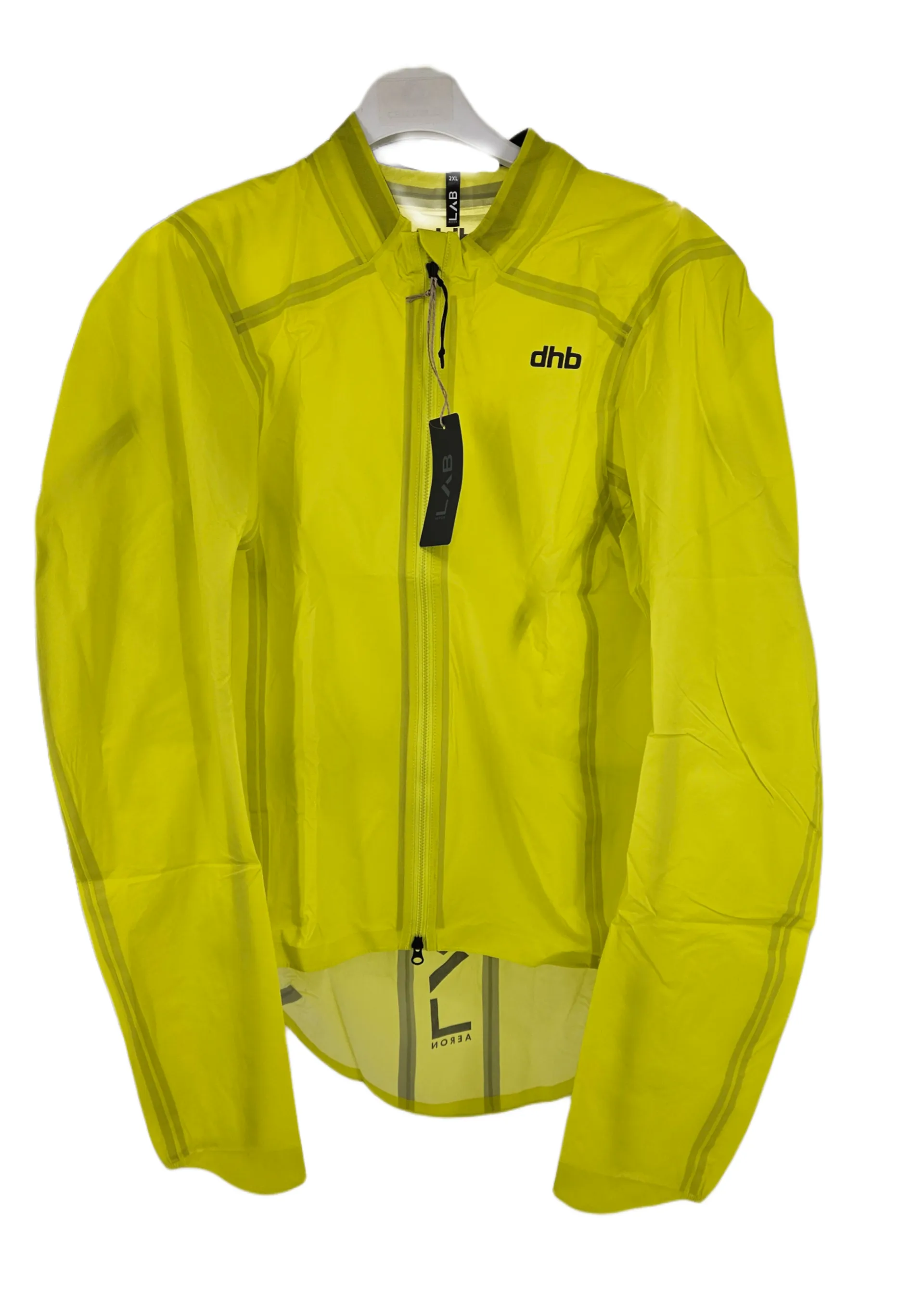 2023 DHB Aeron Lab Ultralight Waterproof jacket Mens XL Yellow