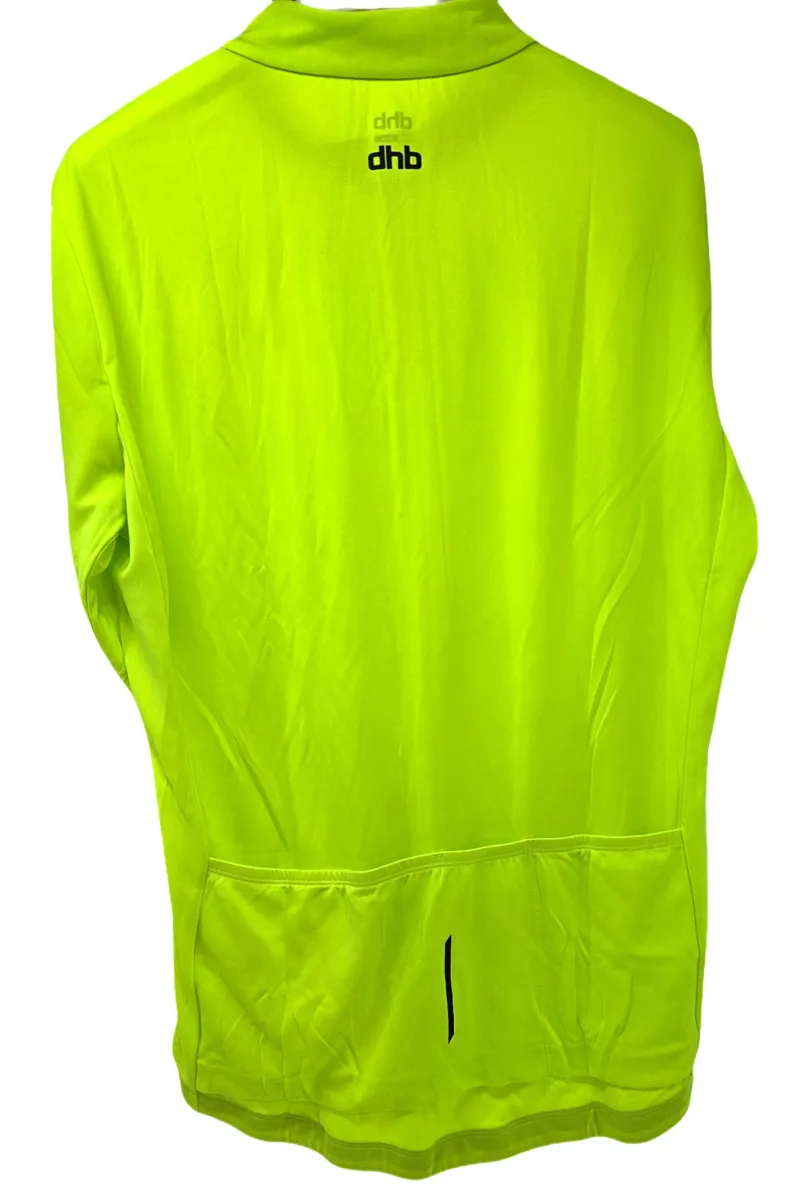 DHB Long Sleeve Jesey 2.0 Size Large Fluro Yellow-1