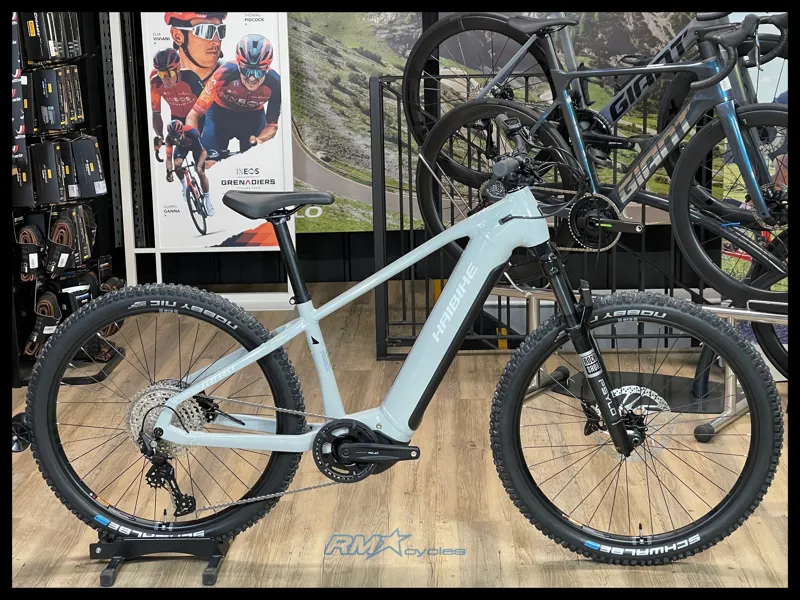 Haibike Alltrack 7 Electric Mountain Bike Urban Grey/White Small 2025