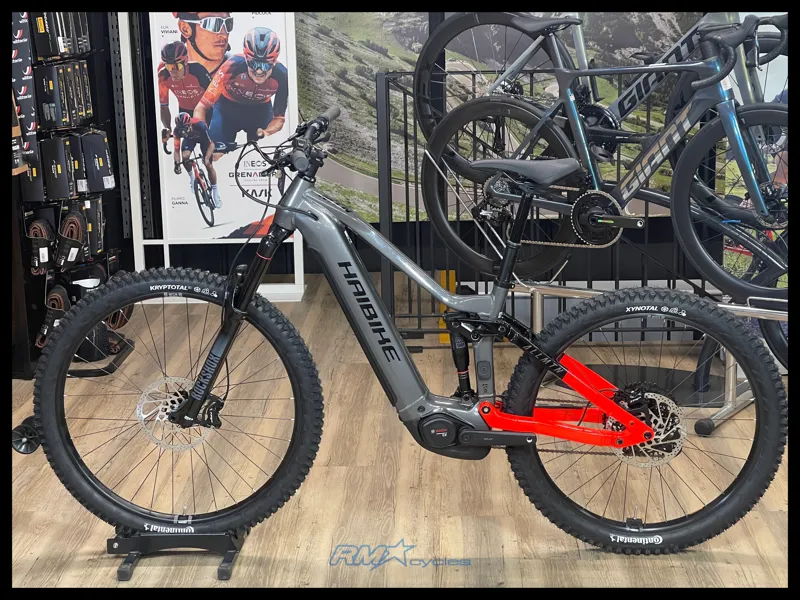 Haibike AllMtn 4 Electric Bike Small in Silver/Red/Black Glossy 2025 Ex-Display-1