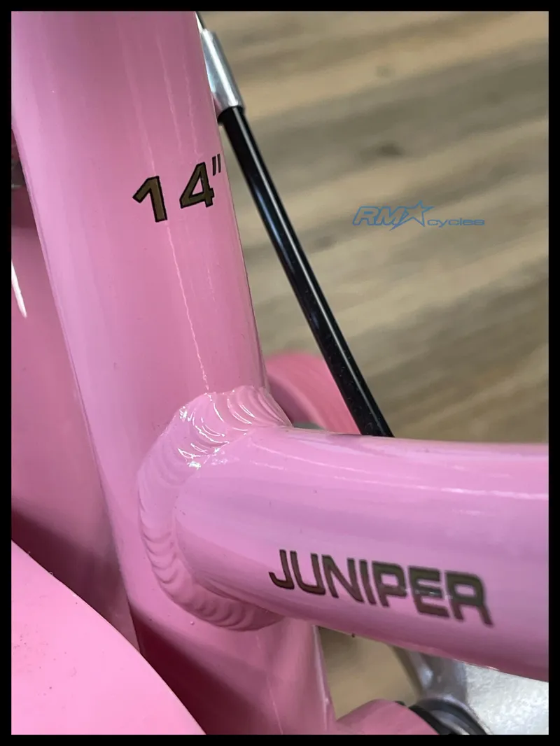 Raleigh Juniper 14 Inch Wheel Kids Bike Mid in Pink 2025 Ex-Display-2