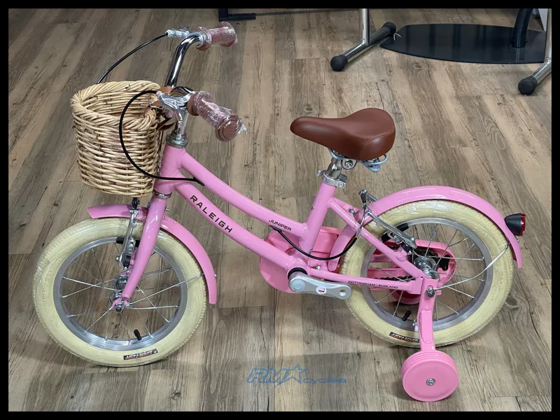 Raleigh Juniper 14 Inch Wheel Kids Bike Mid in Pink 2025 Ex-Display-1