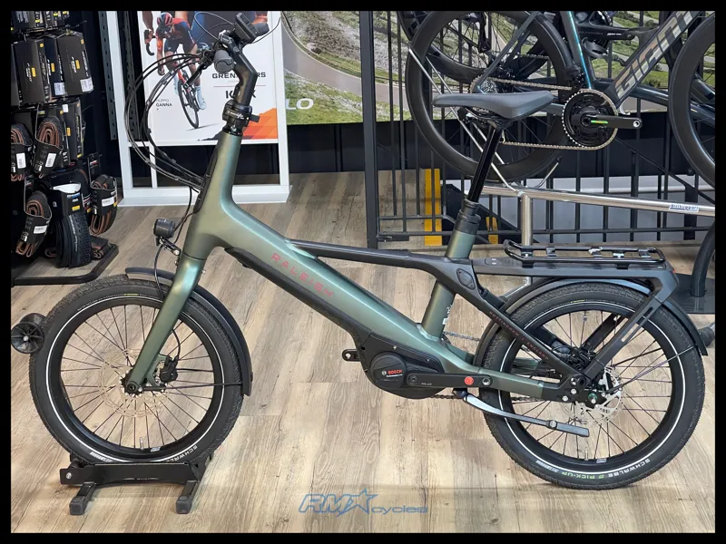 Raleigh Modum Electric Compact City Bike 40/20 Green 2024 Approved Used-1