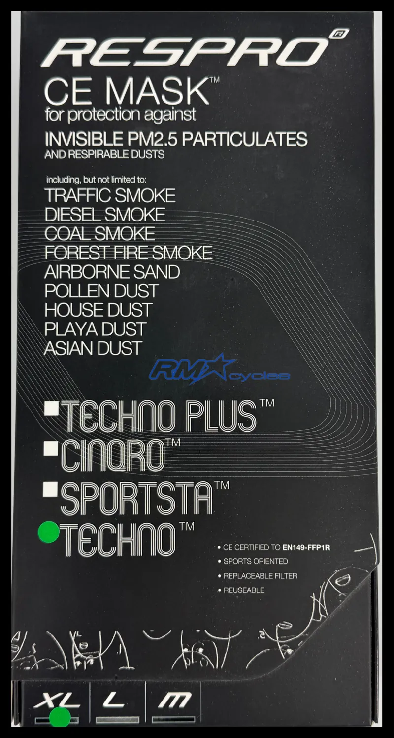 Respro CE Techno Mask Black-1