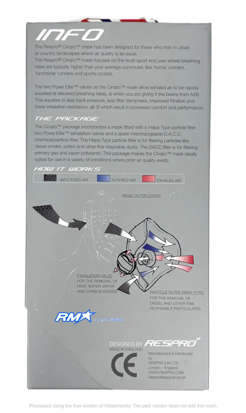 Respro Cinqro Mask Extra Large - White-1