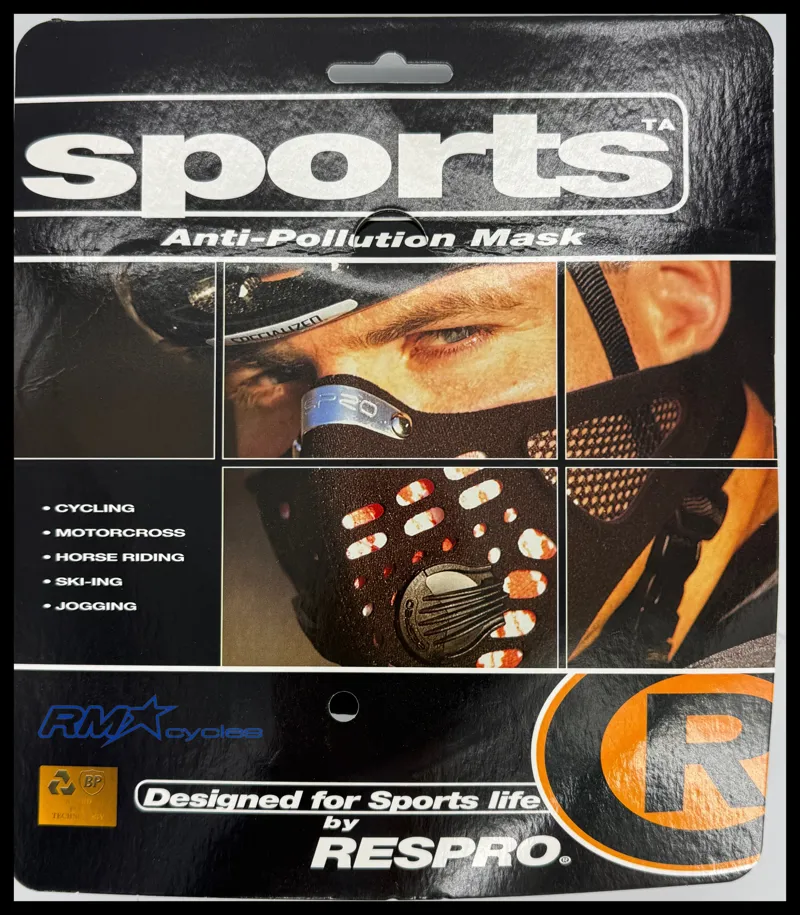 Respro Sportsta Mask Medium Black-1