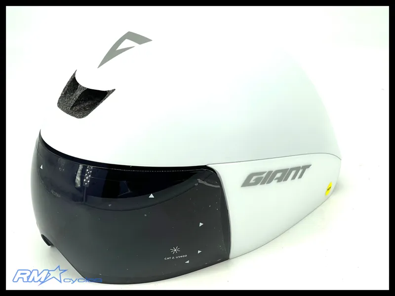 Rivet Mips Time Trail Helmet in White Medium-1