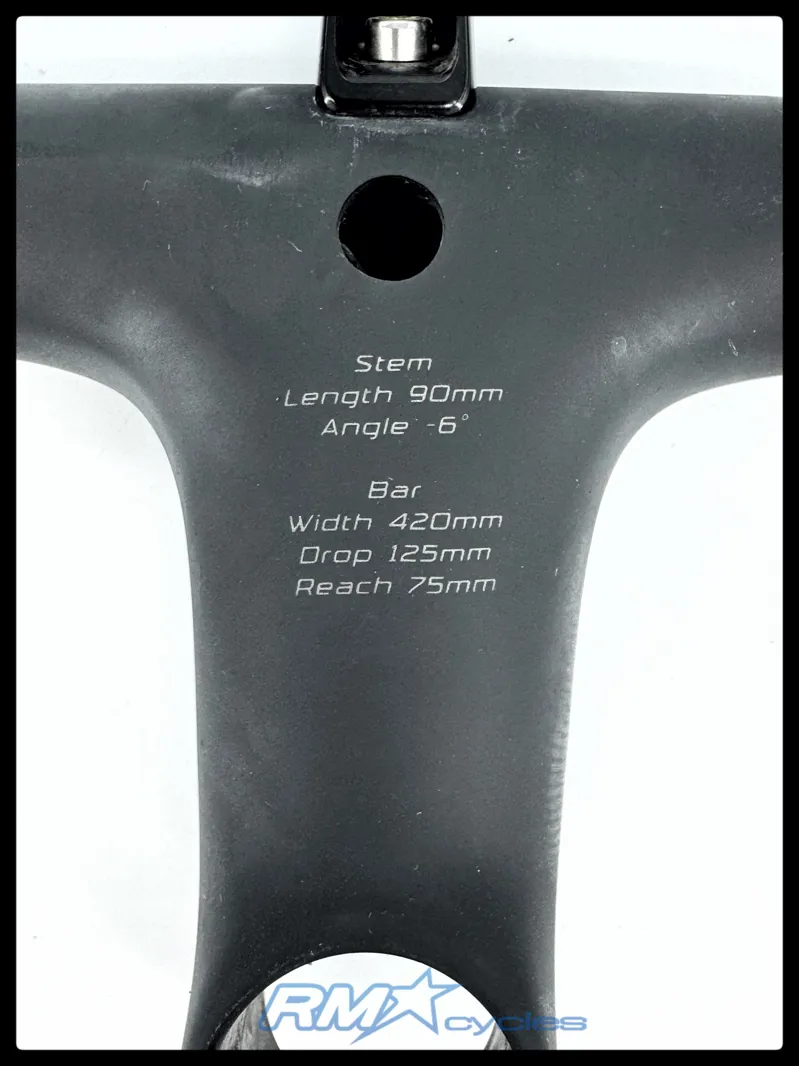 Roval Alpinist One Piece Carbon Handlebar 90mm Stem 420mm Width Approved USed-2