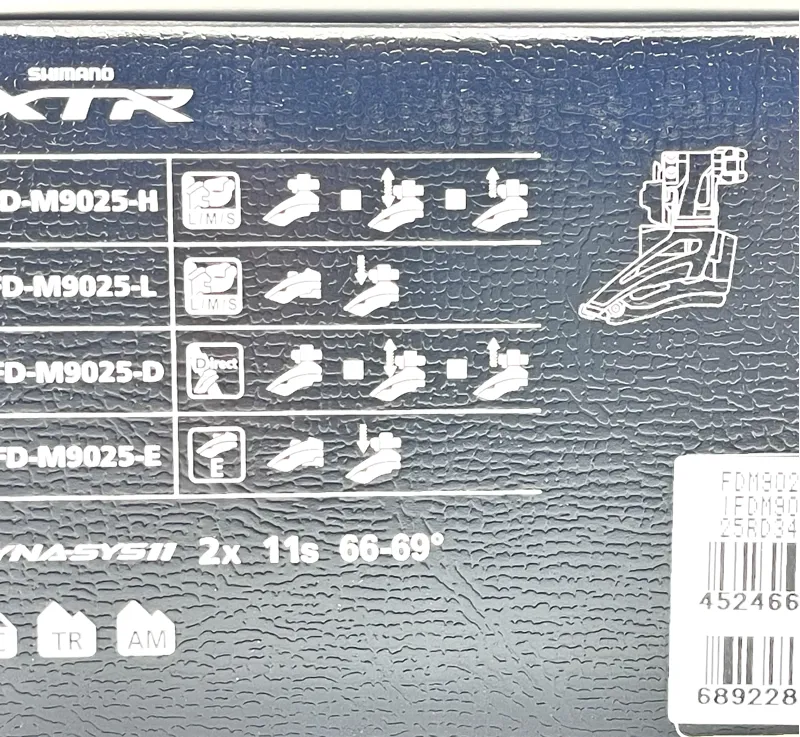 Shimano FD-M9025-E XTR double front derailleur top swing down pull E-type-4