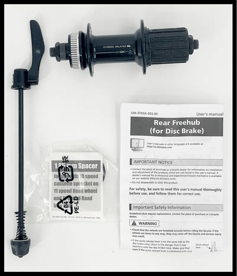 Shimano Rear Freehub FH-RS505 11/10s Black 32H-3