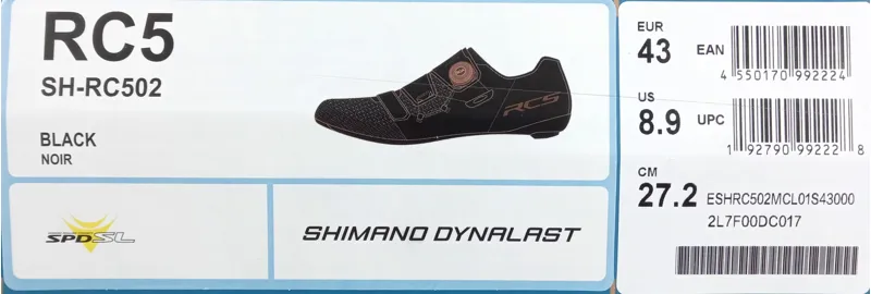 Shimano SH-RC502 RC5 Road Shoe Black EU 43-3
