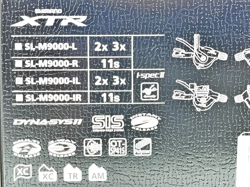 Shimano SL-M9000-i XTR 2/3-speed Rapidfire Pod i-spec-ii mount left hand-1