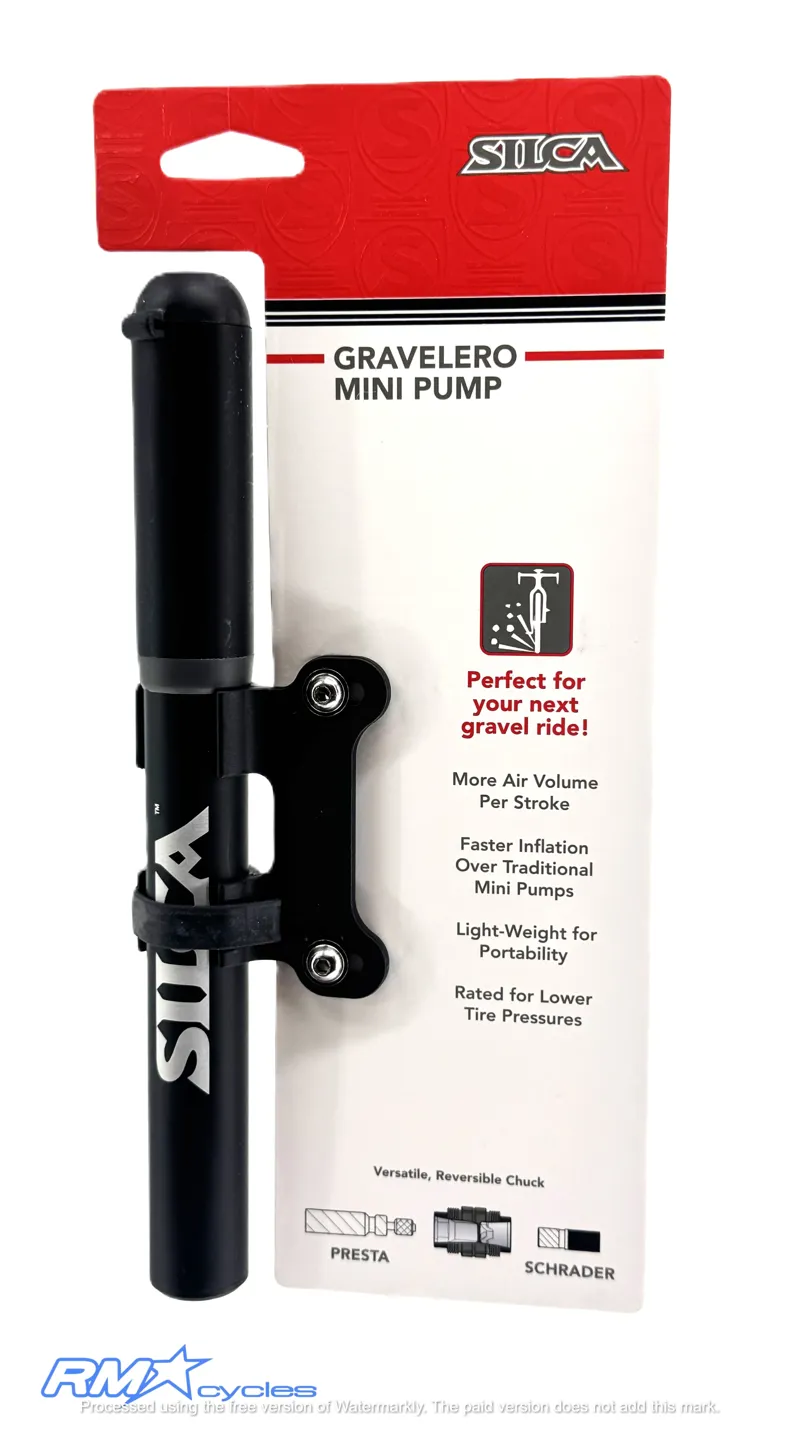 Silca Gravelero Mini Pump in Black
