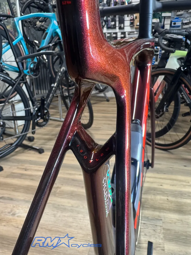 Trek Madone SLR 7 Gen 8 Road Race Bike In Carbon Red Smoke-1