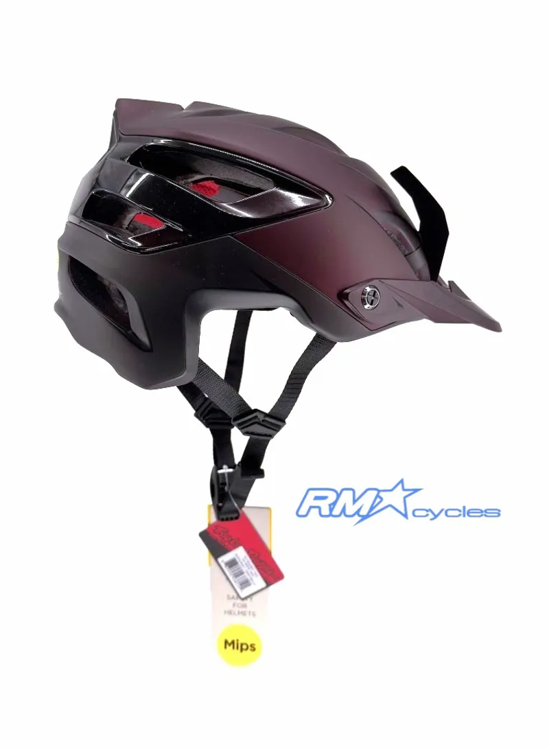 Troy Lee Designs A3 Mips Uno Burgandy Gray Medium / Large