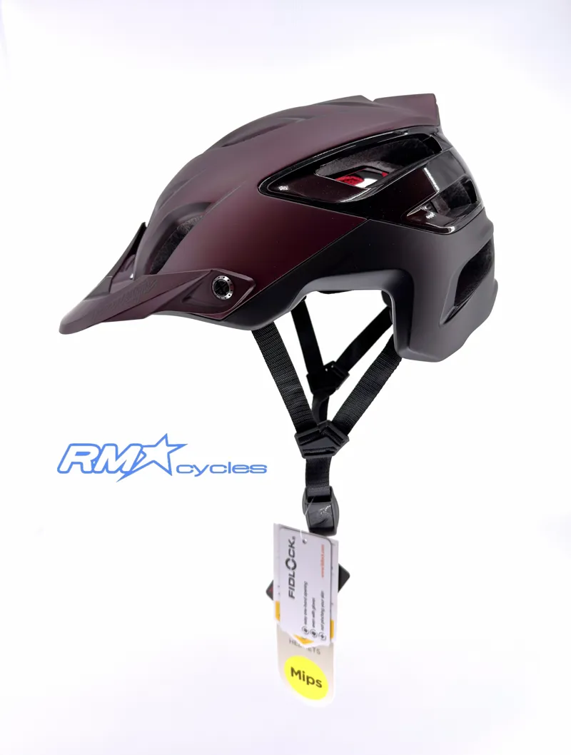 Troy Lee Designs A3 Mips Uno Burgandy Gray Medium / Large-1