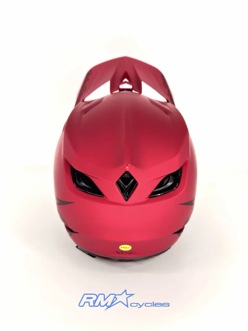 Troy Lee Designs D4 Composite Helmet Stealth Red Medium / Large-2