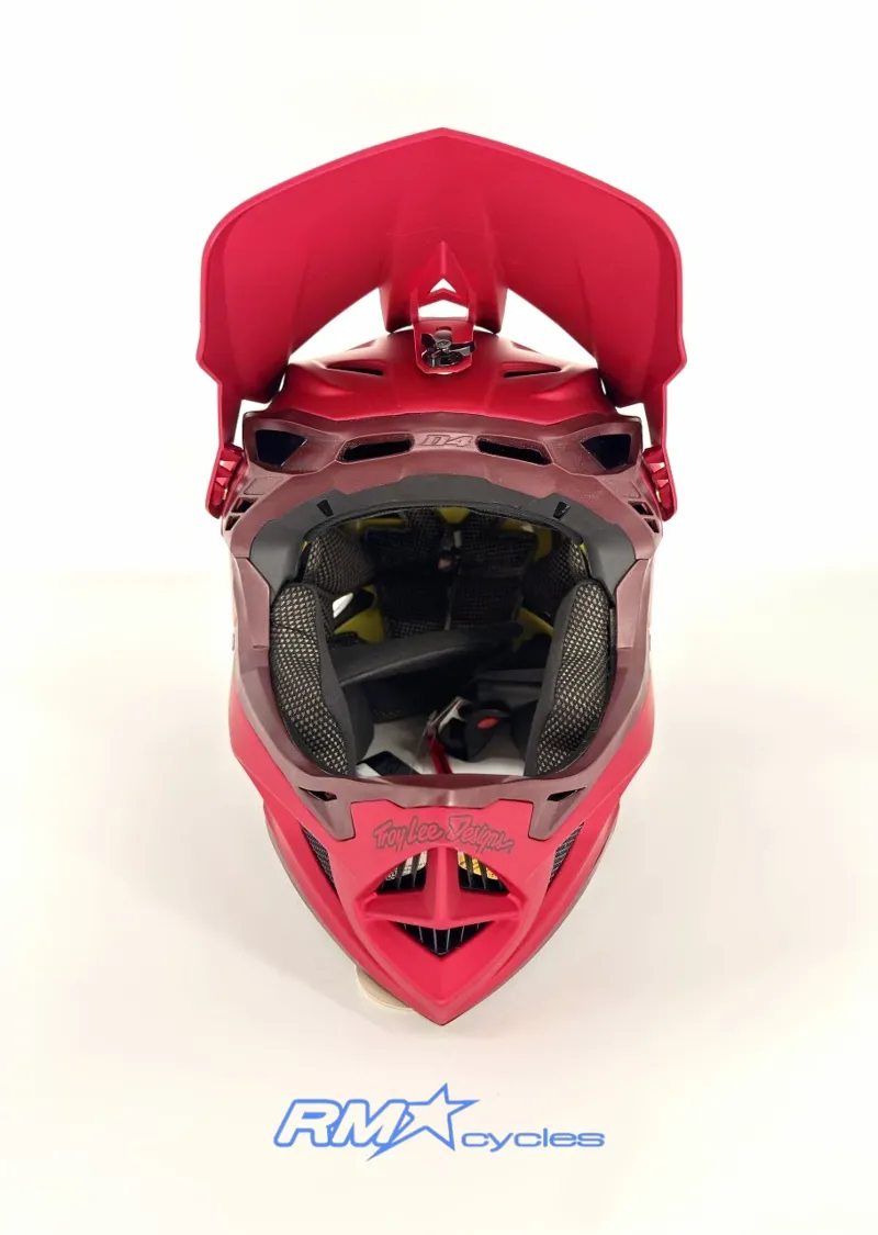 Troy Lee Designs D4 Composite Helmet Stealth Red Medium / Large-3