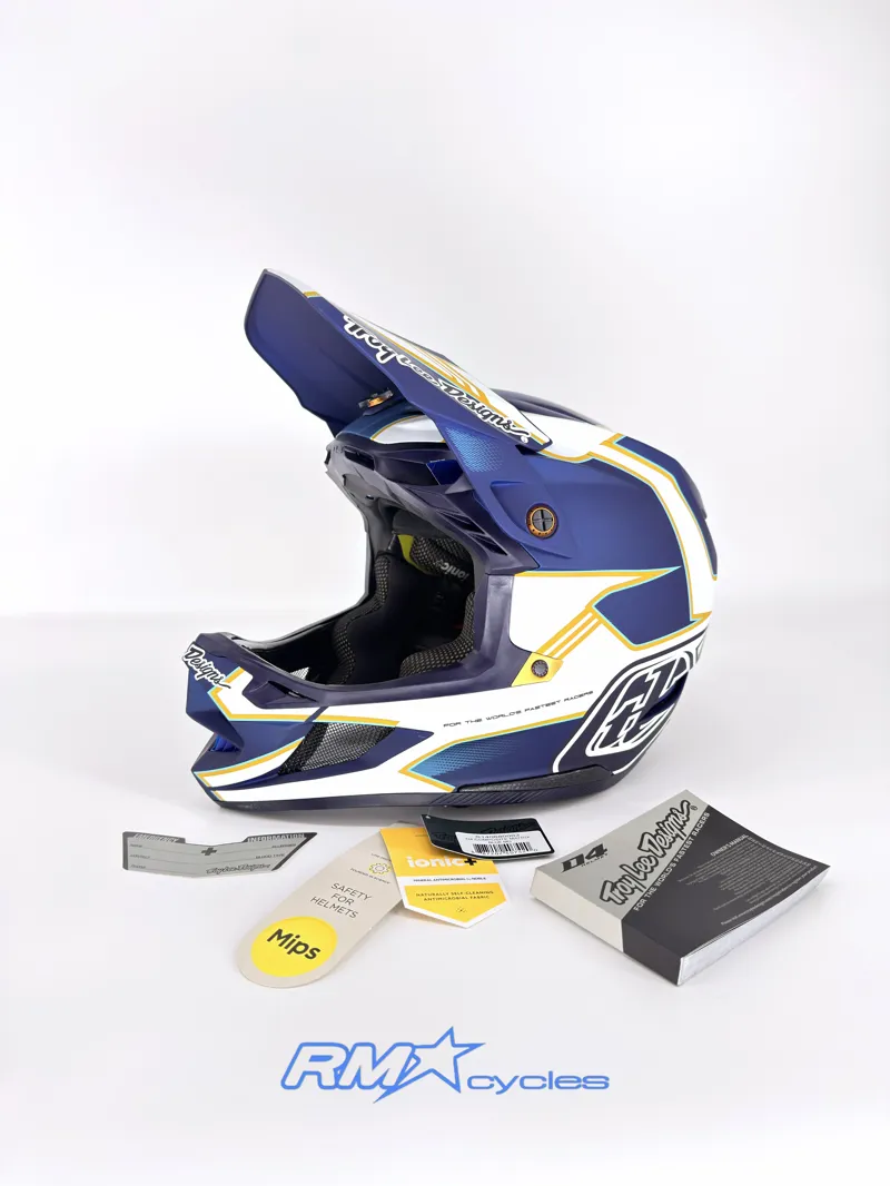 Troy Lee Designs D4 Composite Matrix Blue Medium / Large