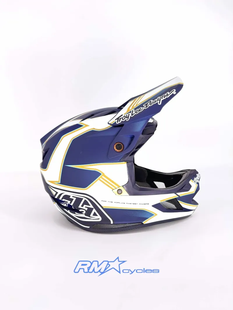 Troy Lee Designs D4 Composite Matrix Blue Medium / Large-2