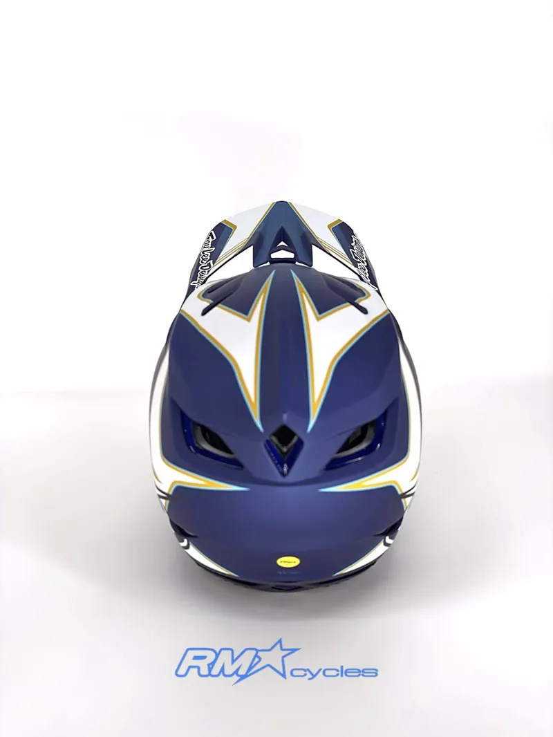 Troy Lee Designs D4 Composite Matrix Blue Medium / Large-3