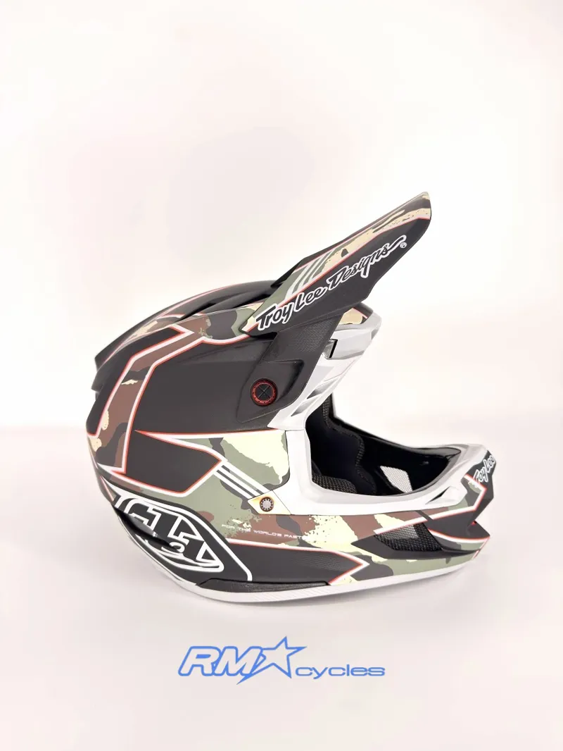 Troy Lee Designs D4 Composite Matrix Camo Army Green Medium / Large-2