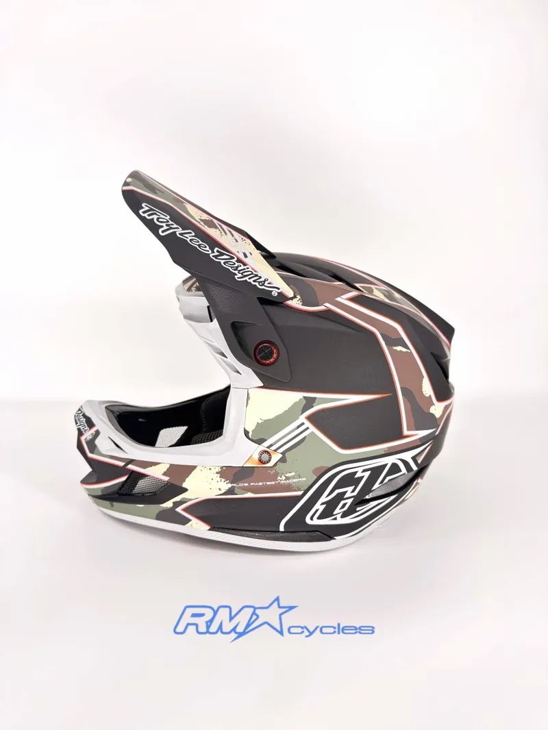 Troy Lee Designs D4 Composite Matrix Camo Army Green Medium / Large-4