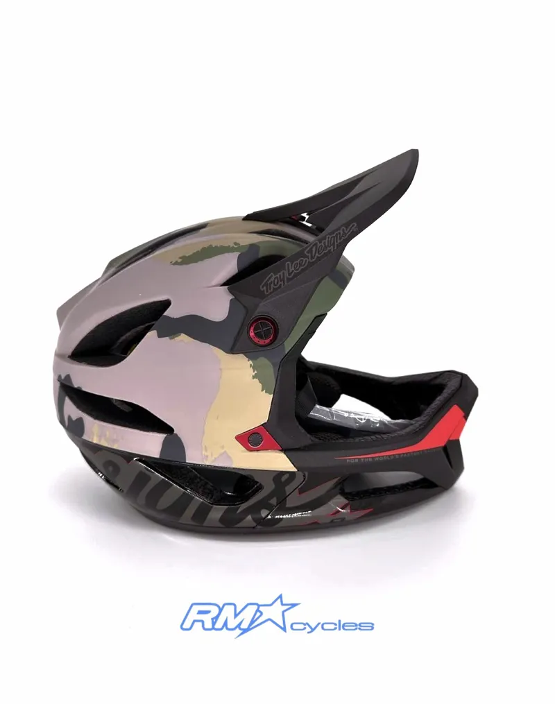 Troy Lee Designs Stage Helmet Signature Camo Green Medium/ Large-2