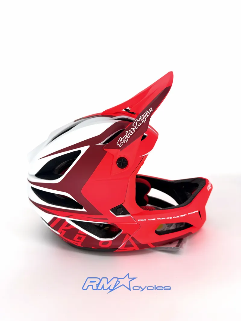 Troy Lee Designs Stage Helmet Valance Red Medium / Large-2