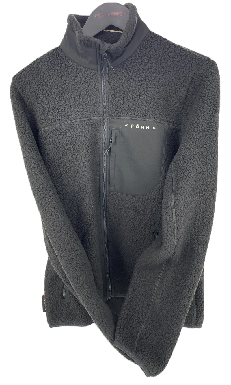 Fohn Polartec Big Pile Fleece Size Small Mens Black