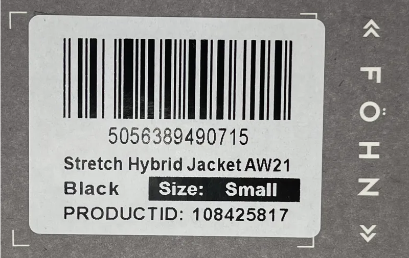 Fohn Stretch Hybrid Jacket AW21 Size Small Black-1