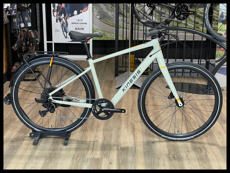 Kinesis Lyfe Equipped Hybrid E-City Electric Bike Beige Medium 2022