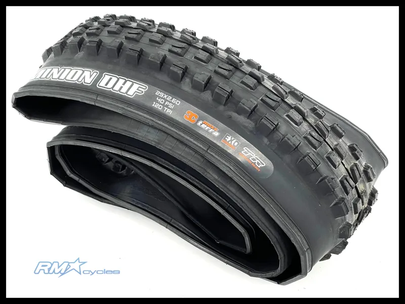 MAXXIS MINION DHF 29 x 2.6 3C 120 TPI MAXX TERRA/EXO/TRW/YELLOW LOGO
