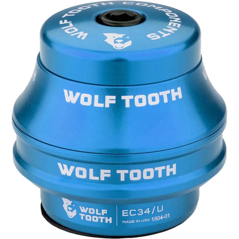 Wolf Tooth Precision EC Headset 44/40 External Cup in Blue-1