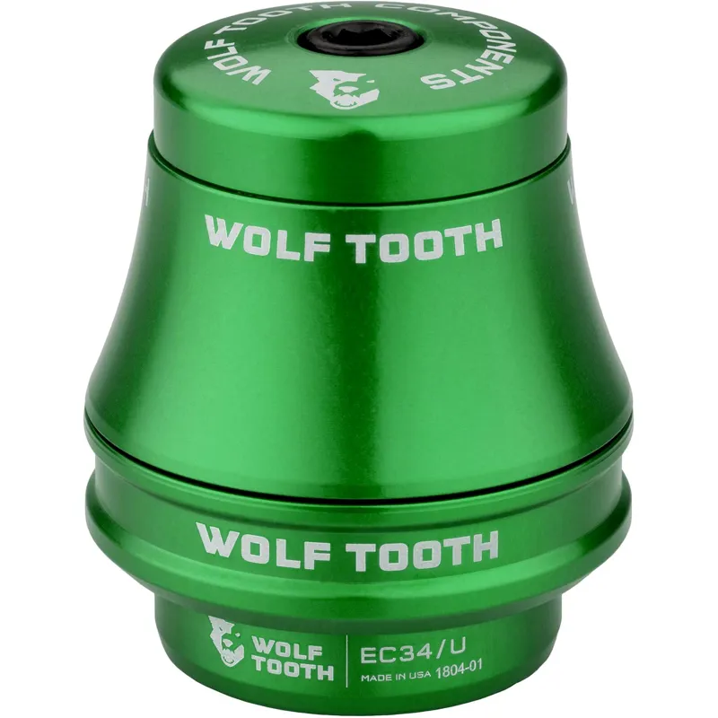 Wolf Tooth Precision EC Headset 44/40 External Cup in Green-2