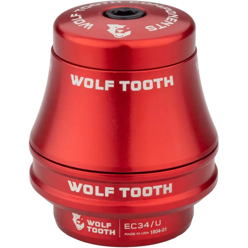 Wolf Tooth Precision EC Headset 44/40 External Cup in Red-2