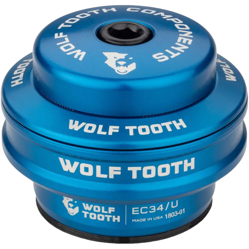 Wolf Tooth Precision EC Headset 44/40 External Cup in Blue-3