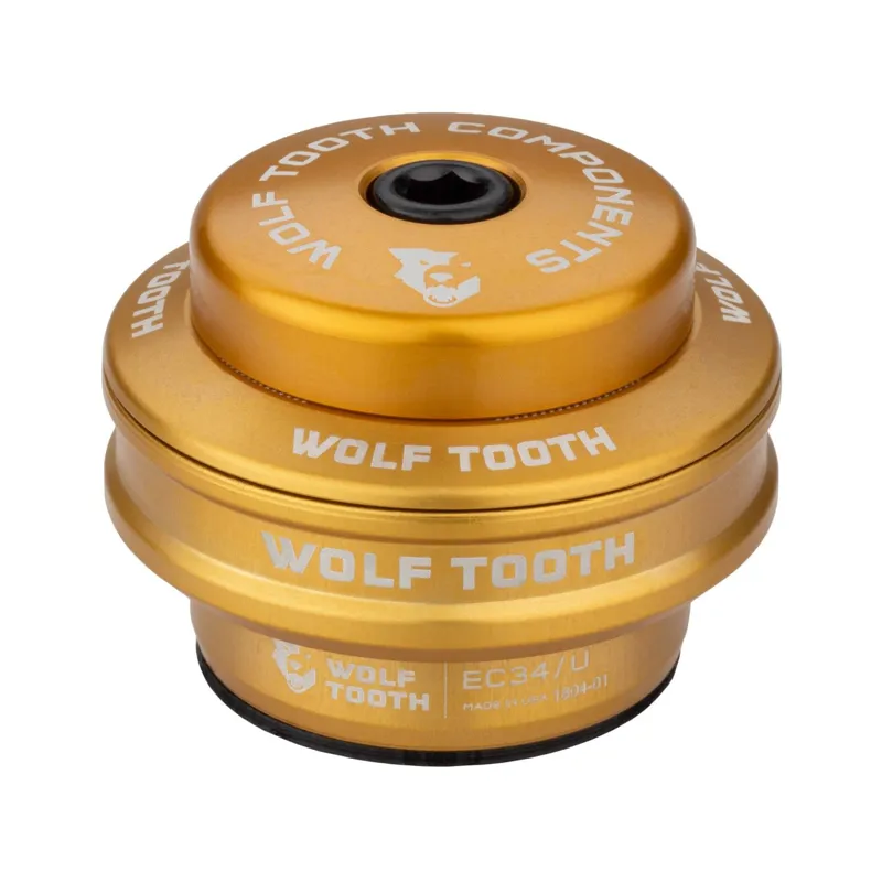 Wolf Tooth Performance EC34/30 External Cup Headset in Gold-1