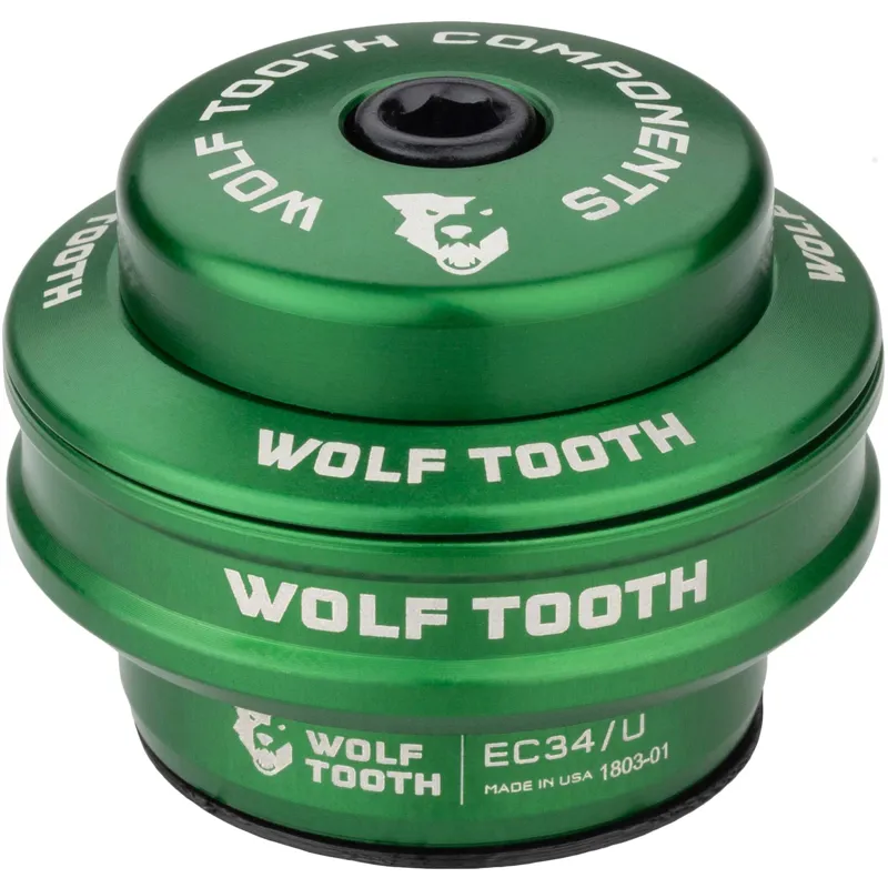 Wolf Tooth Precision EC Headset 44/40 External Cup in Green-3