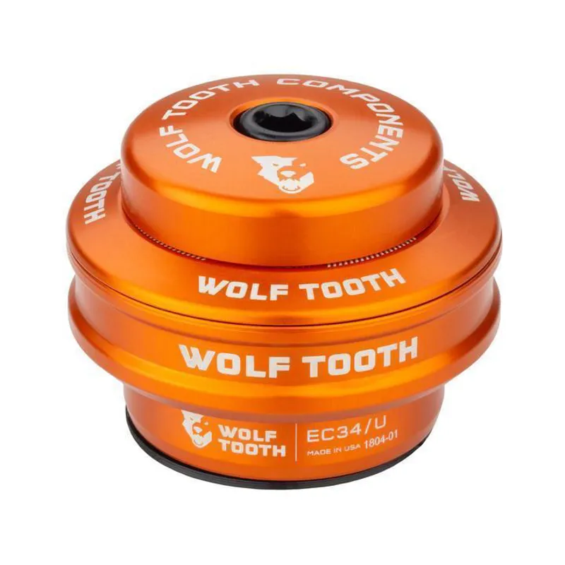 Wolf Tooth Performance EC34/30 External Cup Headset in Orange-1