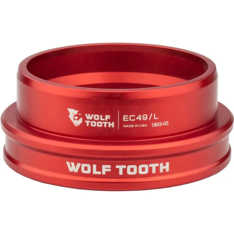 Wolf Tooth Precision EC Headset 44/40 External Cup in Red-5