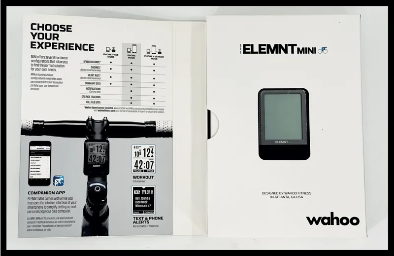 Wahoo Elemnt Mini Connected Bike Computer in Black-5